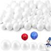 GKZB Palline di Polistirolo Sfere di Polistirolo 60 Pezzi Palline Polistirolo Sfere Polistirolo Palla Polistirolo Sfera Polistirolo per Fai da Te Arte Artigianato Feste Matrimoni (5 Taglie)