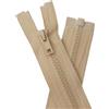 YaHoGa 2 pezzi 100 cm cerniera plastica 5 mm divisibile chiusura lampo lampo per giacche beige