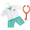 Heless 2653 - Vestito da Dottore con stetoscopio, per Bambole