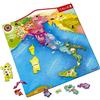 Janod - Cartina Dell'Italia Magnetica - Puzzle Bambino in Legno - 20 Pezzi Magnetici - Gioco Educativo Geografico -Scoprire E Memorizzare - Versione Italiana - Da 7 Anni in Su, J05488