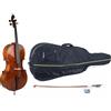 GEWA Violoncello GEWA, set di violoncelli Allegro Antique VC1-1/2 pronto per l'uso incl. borsa, arco Massaranduba, corde Larsen Aurora