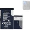 HIGHAKKU Batteria di ricambio BL-4C compatibile con Brondi Amico, Amico Semplice +, Amico Sicuro +, President, Brondi W11, W3