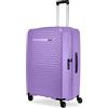 Ciak Roncato Bagaglio Roncato Ciak Passenger Trolley Grande 4 ruote Rigido, chiusura TSA, ultraleggero con zip espandibile, misura L Lavanda
