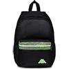 Seven Zaino Scuola - KAPPA, Nero - Tasca Porta PC - Zaino Monoscomparto - Zaino Scuola e Viaggio