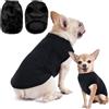 TALWIOR Cappotto Cane Taglia Piccola, Maglioncino Cane Invernale Cappottino Cane, Cappottino cane Taglia Piccola, Gilet in Pile Caldo Maglione Cane, Vestiti per Cani di Taglia Piccola e Media(Nero,S)