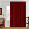 PONY DANCE Tenda Oscurante da Interno 1 Pezzo 300x245 CM Divisione della Stanza Rosso Tende Termiche con Fettuccia Decorazione Natalizie per Soggiorno e Camera da Letto
