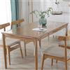 DASIAUTOEM Tovaglia trasparente, trasparente, larghezza 100 cm, al metro 0,13 mm, impermeabile, lavabile, in PVC, oleorepellente (100 x 100 cm)