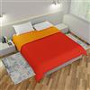 Leonardo home - Copriletto matrimoniale primavera-estate tinta unita double face 100% poliestere e 100% MADE IN ITALY.