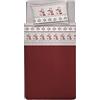 PENSIERI DELICATI Completo Letto Singolo, Flanella 100% Cotone Caldo e Morbido, Completo Lenzuola 1 Piazza 90 x 200 cm, Include Lenzuolo Sotto, Sopra e 1 Federa, Made in Italy, Fantasia Renna Rosso