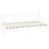 Gecheer Divano Letto Singolo Telaio, Struttura Letto Moderno in Metallo Bianco, Sofa Bed 90x200 cm