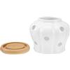DOITOOL Contenitore per Aglio in Ceramica da 1 Pezzo Contenitore per Aglio Porta Aglio per Ripiano della Cucina