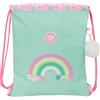 safta GLOWLAB AMAZING - Zaino a sacco piatto, grande, ideale per bambini di diverse età, comodo e versatile, qualità e resistenza, 35 x 40 cm, multicolore, M, Casual