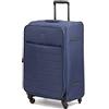 BIBA Valigia da Viaggio Unisex in Poliestere, Bagaglio Grande Travel Lila G LG28, Manico Trolley, Chiusura con Cerniera, Poliestere, Colore Blu Navy