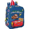 safta Cars Racing - Zaino per bambini, zaino per bambini, zaino per scuola, adattabile al carrello, ideale per asilo, comodo e versatile, qualità e resistenza, 22 x 10 x 27 cm, Blu navy, M, Casual