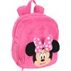 Safta MINNIE MOUSE - Zaino asilo, adattabile al carrello, facile da pulire, ideale per bambini di diverse età, comodo e versatile, qualità e resistenza, 22 x 10 x 27 cm, Rosa, M, Casual