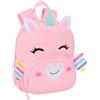 safta UNICORNIO - Zaino in neoprene per bambini, ideale per bambini di diverse età, comodo e versatile, 20 x 9 x 25 cm, Rosa, M, Casual