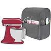 Luxja Copertura per KitchenAid Robot da Cucina, Cover con Tasche Posteriori per KitchenAid Robot da Cucina e Accessori (Adatto per 4,3 Litri e 4,8 Litri), Grigio