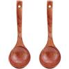 TsunNee Mestolo da minestra in legno naturale, cucchiaio da minestra, cucchiaio per porridge, lunghezza 18,5 cm, confezione da 2