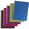 Clairefontaine 329725C collezione Linicolor intensi Quaderno a Spirale - 17x22 cm - 100 pagine a quadretti piccoli - Carta Bianca 90g - copertina in polipropilene trasparente - colore casuale