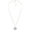 Fossil Collana da donna in argento sterling con chiusura a moschettone, Blu cobalto
