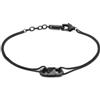 Emporio Armani Bracciale da uomo in acciaio inossidabile o con perline con chiusura a moschettone