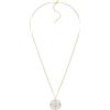 Fossil Collana da donna in argento sterling con chiusura a moschettone, Bianco opaco