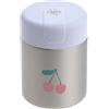 LÄSSIG Scaldavivande per bambini in acciaio inox a prova di perdite 315 ml/Food Jar Happy Fruits Cherry