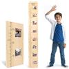 VNFSMY Legno massiccio, misuratore per cameretta dei bambini, 70 - 190 cm, misuratore in legno per bambini, in legno con cornice fotografica, regalo personalizzato per bambini e neonati