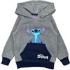 Disney Felpa con Cappuccio Lilo e Stitch Sweater, Grigio, 5 Anni Boy's