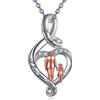YFN Figlia collana regalo per figlia di papà in argento Sterling figlia ti amo per sempre infinito ciondolo gioielli per donne ragazze compleanno Natale