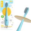 Babyton Spazzolino da denti in silicone per bambini, 100% silicone di grado medico, scudo di sicurezza, senza BPA, per bambini da 6 a 24 mesi