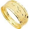 Alda Joyeros Anello Anello da donna Oro Giallo 18 KT fascia Stelle