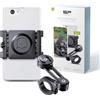 SP CONNECT Supporto Universale per Cellulare da Motociclette e Motorini - Forte Presa a Morsetto - Supporto per Dispositivi Larghi 58-85mm, Adatto a Manubri Standard e Grandi - Accessori Motociclismo