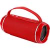 Loufy TG116 Potente Altoparlante Bluetooth Altoparlanti Esterni Subwoofer Centro Musicale Box 3D SteReo Radio (Rosso)