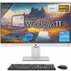 SIMPLETEK - All in One Computer Touch 27 FHD Core i5 | Windows 11 Pro 8GB RAM - SSD 240GB | Touchscreen PC Aio Webcam integrata