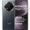 HONOR Magic7 Lite Smartphone 5G Android 14 Dual SIM NFC, 8GB RAM 256GB, 6600 mAh, 6.78 pollici AMOLED Display,Drop/Water/Heat-Resistente,108 MP, esperienza intelligente AI, Titanium Black