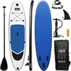 HIKS Paddleboard gonfiabile per SUP, spessore 15,2 cm, con tavola antiscivolo in EVA, pagaia regolabile, pompa ad aria, pinna asimmetrica rimovibile, zaino resistente all'acqua e kit di riparazione,