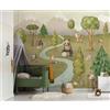 Komar Carta da parati fotografica in tessuto non tessuto, per cameretta dei bambini, dimensioni 300 x 250 cm