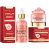 Beslibate 50g Crema Idratante Al Sangue Di Drago e 30ml Siero Antirughe Di Sangue Di Drago, Antirughe Firming Skin Cream, Idrata e Rassoda la Pelle per Ridurre la Pigmentazione e le Linee Sottili cream3-3