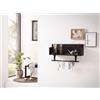 Schildmeyer Ella 157233 - Scaffale con portasciugamani, colore: Nero opaco