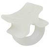 Gardinia Inserto Scorrevole Maxi, con Alette, per binari e bastoni per Tende con Canale di Scorrimento 6 mm, 50 Pezzi, Plastica, Bianco