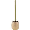 GEDY G-Astrid Scopino WC da appoggio Oro, Dimensioni 47X11,5X11,5 CM Peso 0,648 kg, scopettino Bagno in Ceramica, Anni di Garanzia 2, Design R&S Gedy
