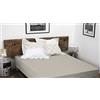 HOME LINGE PASSION, Lenzuolo con angoli elasticizzati, 160 x 200 + 35 cm, 100% cotone a 57 fili, colore: Beige avorio