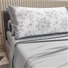 PETTI Artigiani Italiani - Lenzuola in Cotone con Federe in Stampa Digitale, Per Letto Singolo, Completo Lenzuolo Sopra e Sotto con Angoli, Grigio Chiaro, 100% Made in Italy