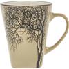 Villa Collection - Hela Tazza Dia 35 cl - Tazza in gres, 9 x 11 cm, caffè e tè - resistente e design - motivo legno - compleanno, festa della mamma, festa del papà, Natale - marrone/marrone