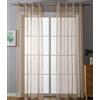 Gardinenbox Set di 2 Tende Trasparenti Tende per Interni ''Uni'', 145 x 140 cm, con Occhielli e Chiusura Senza Piombo, per Soggiorno, 20332-cn2