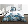 Le linge de Jules Copripiumino 220 x 240 + 2 federe in puro cotone a 57 fili, colore: Blu