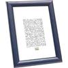 Deknudt Frames Cornice portafoto, Colore: Argento, Legno, Blu, 15 x 20 cm