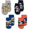 Coccoli 4 Paia di Calzini Antiscivolo per Neonato in Cotone Colorato con Simpatici Animali, Made in Italy (Tg. 22/23, assortimento 1)