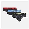 Nike Slip Hip Brief 3ppk Uomo Intimo Tecnico Colorato S
